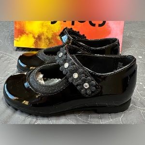 Rachel Shoes Baby/Toddler Girls Lil Ann Black Patent Shoes NWT Size 5